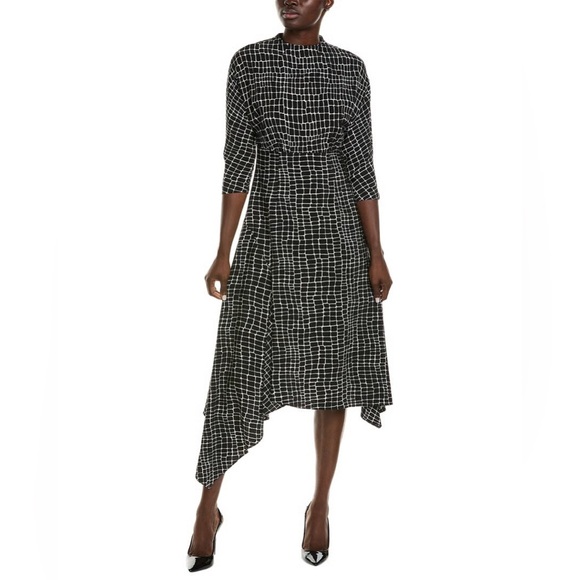 knee length dresses for ladies VEE FAUX LEATHER CROC MIDI DRESS  AKIRA